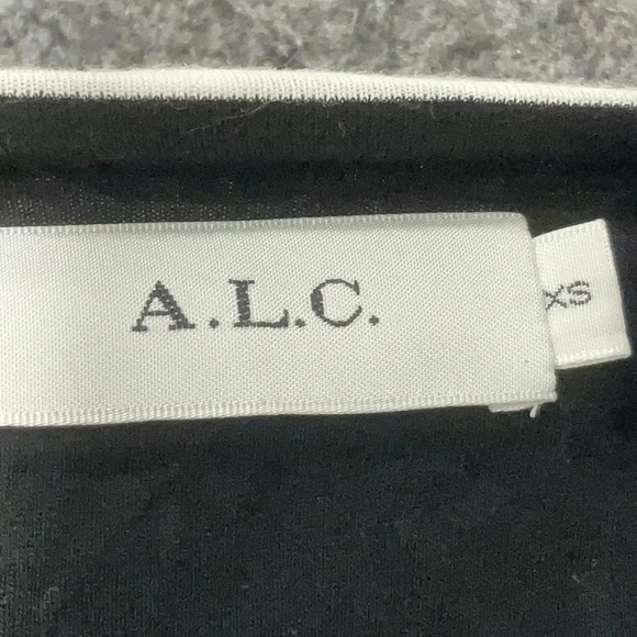 A.L.C. Cutout Maxi Dress Alejandro Black & White Striped Jersey Size XS - Picture 5 of 6